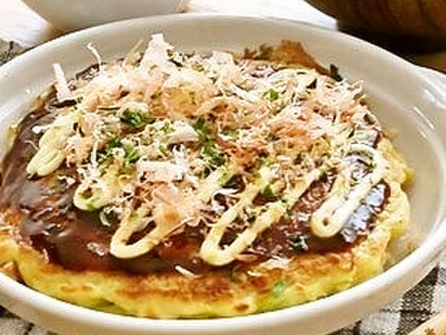 市販のお好み焼き粉で❤フワフワお好み焼き